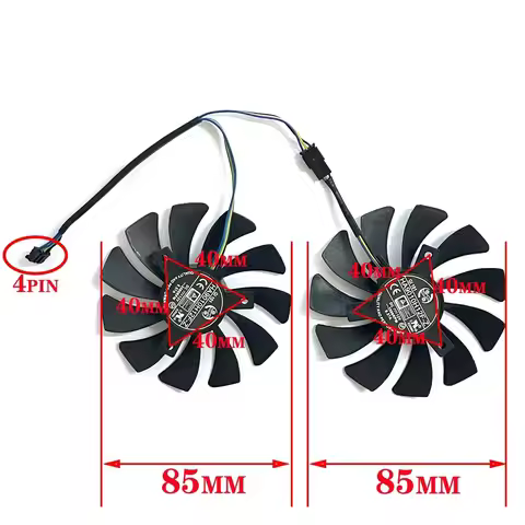 For MSI GTX 1060 OC 6G GTX 960 P106-100 P106 GTX1060 GTX960 Graphics Card 85mm HA9010H12F-Z 4 PIN P1