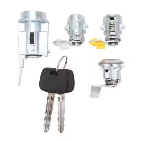 Auto Ignition Door Lock Cylinder Set D2191608 Ignition Barrel Lock Kit with 2 Keys for Toyota Hilux 