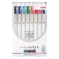 uni Mitsubishi|uni-ball ONE Automatic ball Pen (0.5mm) 8 Colors Set|UMNS-05.8 C [Nobel Online Mall]