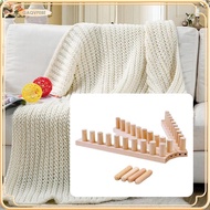 [gaqvfe8e] Chunky Yarn Blanket Loom for Chunky Blankets Portable Beginner Friendly Gift
