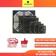 [MaxShure] 40MM - 120MM 3 in 1 PVC PC Fan Cover With Sponge Filter / Dust Proof PC Fan Casing Fan Gu