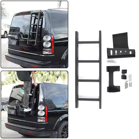 Car Rear Door Ladder For Land Rover Discovery 3/Discovery 4 2004-2016 Aluminum Alloy Tailgate Ladder