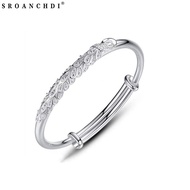 Sroanchdi Peacock bangle Original 925 silver Peacock  bangle with High Quality Peacock Bracelet Wome