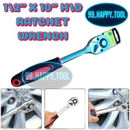 1/2'' X 10'' H/D Ratchet Spanner Wrench Tool Automatic Ratchet Socket Ratchet Mechanic Foreman Tools
