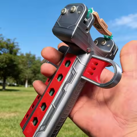 Carbon Fiber Automatic Slingshot PLA+PETG3D Printing with Good Grip High-precision Outdoor Entertain