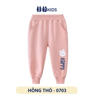 Quần thun dài bé gái 27Kids 27Home Quần thu đông nữ 100% Cotton cho trẻ từ 2-10 tuổi GLPE2