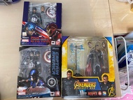 Shf captain america mafex thor avengers 美國隊長 雷神 AOU infinity war endgame civil war marvel legends me
