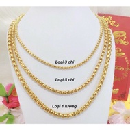 Dây chuyền nam lẫn nữ kiểu xích mạ vàng 18k mạ vàng 24k cao cấp