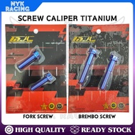 MJL-CNC CALIPER BREMBO SKRU - HEX FLANGED GR5 - M10 X 55  FOOT REST SKRU - HEX FLANGED GR5 - M 8 X