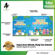 Graduation Event Coupons for Doorprize Snack School Event Souvenirs