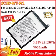 New SCUD-WT-W1 3.85V 19.25Wh 5000mAh Mobile Phone Battery for Samsung Galaxy A22 5G SM-A146U A146B A