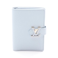 【二手】路易威登LOUIS VUITTON雙折錢包 LV 垂直錢包 Compact 藍色 Olympe M83572 藍色 Olympe 皮革 LV 垂直錢包 Compact