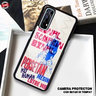 HP HS42 Case Realme 7 - 7 Pro Softcase Glass Kaca - Hardcase 2D Glossy - Protective Phone Case Lates