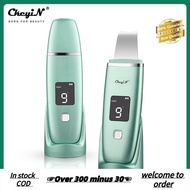COD2022❉CkeyiN Ultrasonic Facial Skin Scrubber EMS Ion Pore Cleaner with 4 Modes, Remove Blackhead A