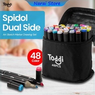 Touch Marker Dual Side Fine Art Brush Pen Art Marker Set HL0270 - Toddi
