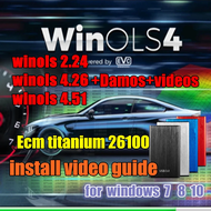 Il più recente WinOLS 4.51 Con Plugins VMware + 2021 Damos + ECM TITANIUM 26100 + Strumento di servi
