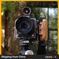 L-Shape + Wood handle For HASSELBLAD 907x 50c 100c 500c/m 503cx 501cm 503cxi 503cw ARCA Release Plat
