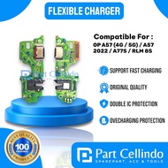 FLEXIBLE CHARGER CONNECTOR OPPO A57 CHARGING/ (4G 5G/) A57 2022/ A77S/ REALME 8S/ + HANDSFREE CONNEC