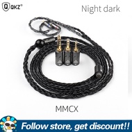 QKZ Q1ลวดชุบเงินสูงสุด16เส้นพร้อมปลั๊ก2.5 + 3.5 + 4.4มม. Mmcx/ 2Pin S เชื่อมต่อสายเคเบิลสำรองสำหรับ