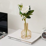 Bakindo Flower Vase/Gold Hydroponic Table Decoration Vase