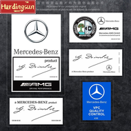 Hardingsun สติกเกอร์ไฟฟ้าสถิตกระจกหน้ารถยนต์แต่งรถสติกเกอร์ภายในสำหรับ Mercedes Benz AMG E200 W210 W203 W124 W204 W211 W123 W205 W212 W203 C200 E350 A180 CLA C200 GLC GLE GLS