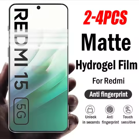2-4Piece Frosted Matte Hydrogel Film for Redmi 15 15C 14C 14R 13C 13R 13X 12C 13 12 5G 4G A5 A4 A3X 