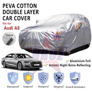 For Audi A8High Quality Durable Anti Scratch Double Layer All Weather PEVA Cotton Car Body Cover - X