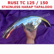 RUSI TC 125 , RUSI TC 150 Front Fender Stainless for 17, TAPALODO with RUSI LOGO