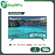 Aconatic ทีวี 65 นิ้ว LED 4K HDR Netflix TV รุ่น 65US410AN Smart TV (Netflix v5.3) สมาร์ททีวี (รับปร