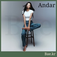 [ANDAR] Ice AirDenim Straight Fit Jeans | Super Stretch LYCRA® Denim | Classic Straight “Long-Leg” F