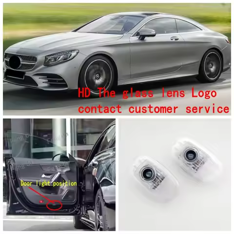 2pcs LED Car Door Welcome Light Projector Ghost Shadow Light Atmosphere For Benz S-Class Coupe W222 