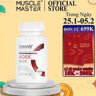 Viên Bổ Sung Vitamin A D E K Tốt Cho Da Thị Lực Tim Mạch và Xương Chắc Khỏe Ostrovit ADEK 200 Viên