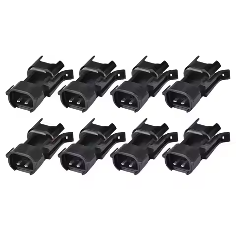 8pcs Fuel Injector Adapter Connector Fit For USCAR EV1 To EV6 & EV14 LS1 LS2 LS3