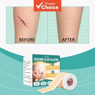 Advanced Reusable Silicone Scar Plasters 4x150cm – Rollable Tape for Surgery & Acne Scars | Silicone
