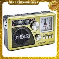 Radio 741Cassette-FM Loud And Clear Sound-With Clock-Mechanic Reception Easy To Use Flashlight-Electrically Charged-Memory Card-USB