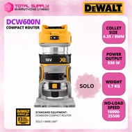 DEWALT DCW600N-XJ 18V XR BRUSHLESS 8MM COMPACT ROUTER SOLO/WITH 2.0AH BATTERY & CHARGER DCB1102