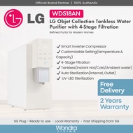 LG WD518AN | Objet Collection Tankless Water Purifier with 4-Stage Filtration (Beige)