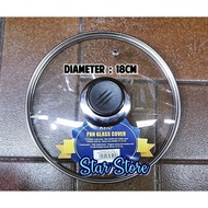 Glass Pan Lid / Pan Glass Cover Replacement Size 18cm