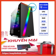 MAX PC GAMING X7 CPU Core i7 4790 Ram 8GB SSD 128GB GTX 750TI Play PUBG,LOL,CF,Fifa4,Empire Free Gam