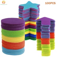 100Pcs Carpet Markers Floor Dots Round Carpet Markers Cute Colorful Carpet Markers Reusable Carpet M