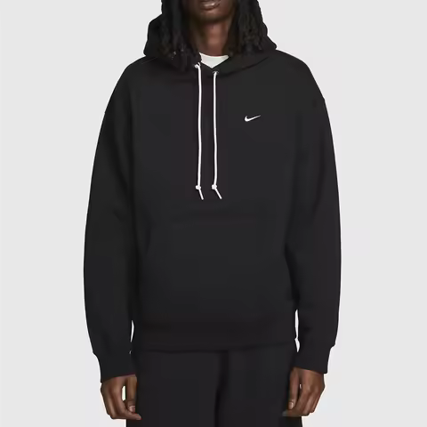 Nike genuine Solo Swoosh Men's Fleece Hooded Sweatshirt DX1355-010