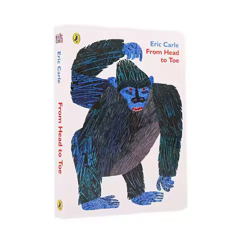 From Head to Toe English Board Book, Toddler Early English Learning, Interactive Learning BookPresch