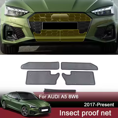 Car Insect Proof Net For AUDI A5 8W6 2017-2025 Water Tank Cover Racing Grid Protective Net Condenser