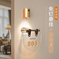 【 Door Plate Nombor Rumah 】 Acrylic House Number Plate Custom Papan Tanda Home Number 悬挂房号牌 门牌号 E5