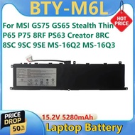 For MSI GS75 GS65 Stealth Thin P65 P75 8RF PS63 Creator 8RC 8SC 9SC 9SE MS-16Q2 MS-16Q3 Brand New Ba