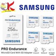 SAMSUNG PRO ENDURANCE MICRO SD CARD MEMORY CARD WITH ADAPTER FOR DASH CAM, SURVEILANCE CAM- 32GB / 6