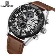 NAVIFORCE Sport Wristwatch Top Brand Luxury Military Army Men Watch Chronograph Quartz Waterproof Original Male Clock Gift