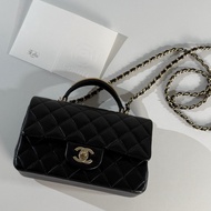 近全新Chanel mini CF20 handle 手提COCO黑金