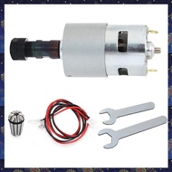(RZDW) DC Motor CNC 775 Spindle Motor 100W 12-24VDC 20000RMP + ER11 Collet for DIY Mini CNC 3018 301