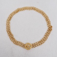 CHANEL 中古金色腰鏈 65size